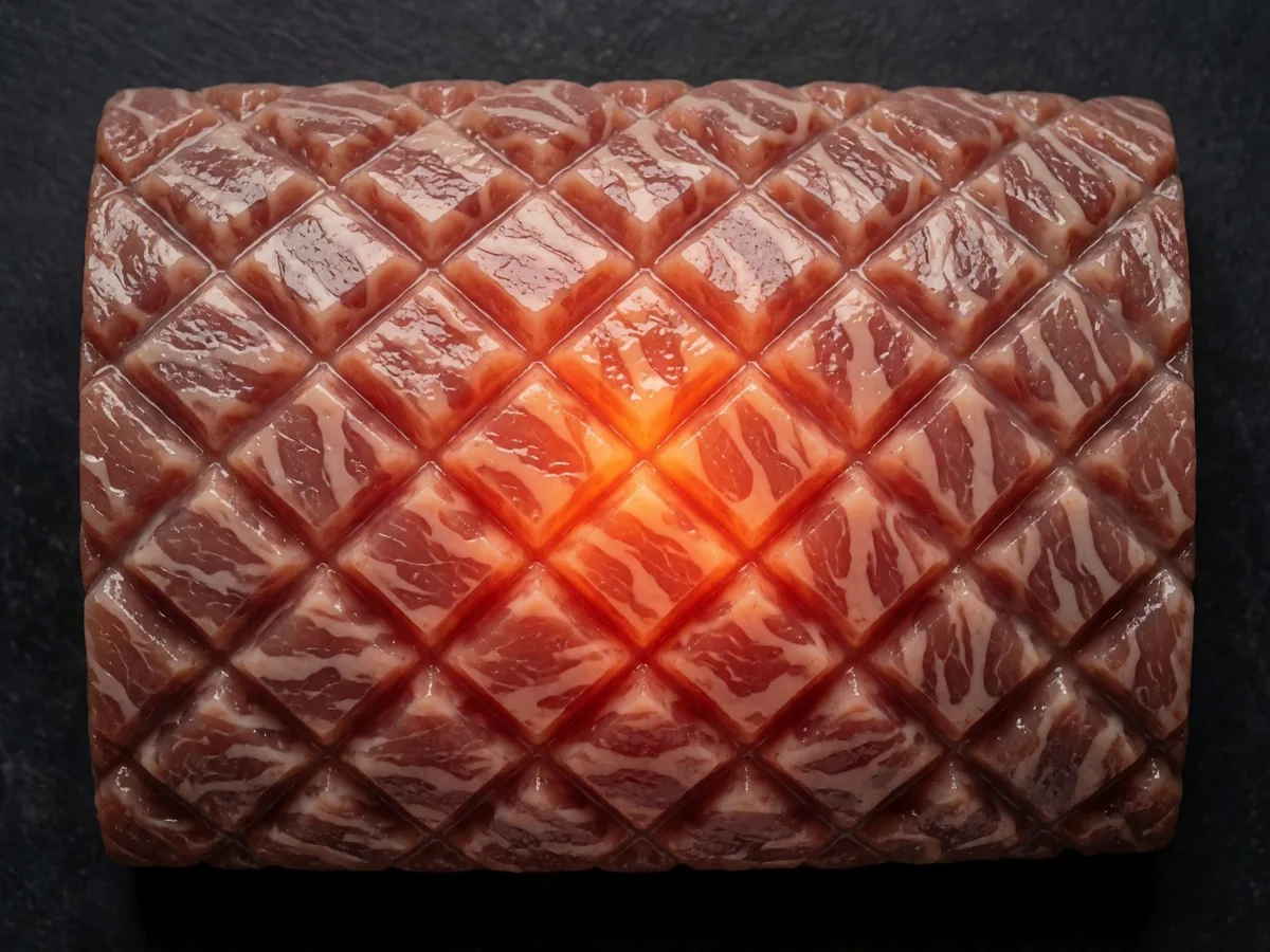 잉걸빛에 비친 다이아몬드 칼집 소왕갈비